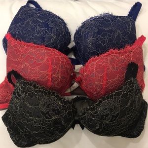 💕😍BUNDLE OF 3 AERIE EMMA BRAS SIZE 36B🥳